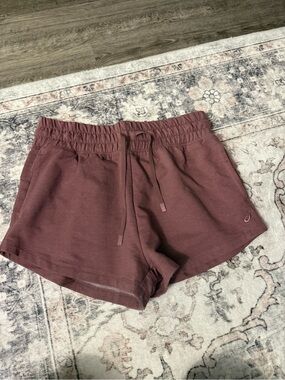 Asics Women's Mauve Drawstring Athletic Shorts